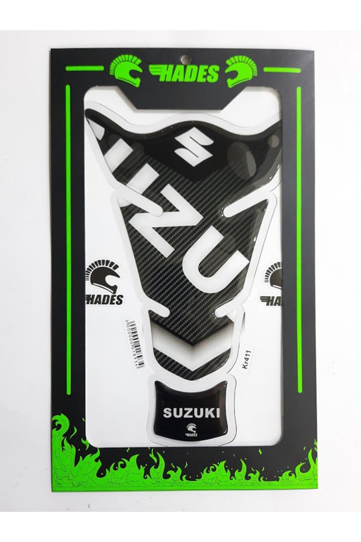 Suzuki Tank Pad Üniversal Karbon Beyaz