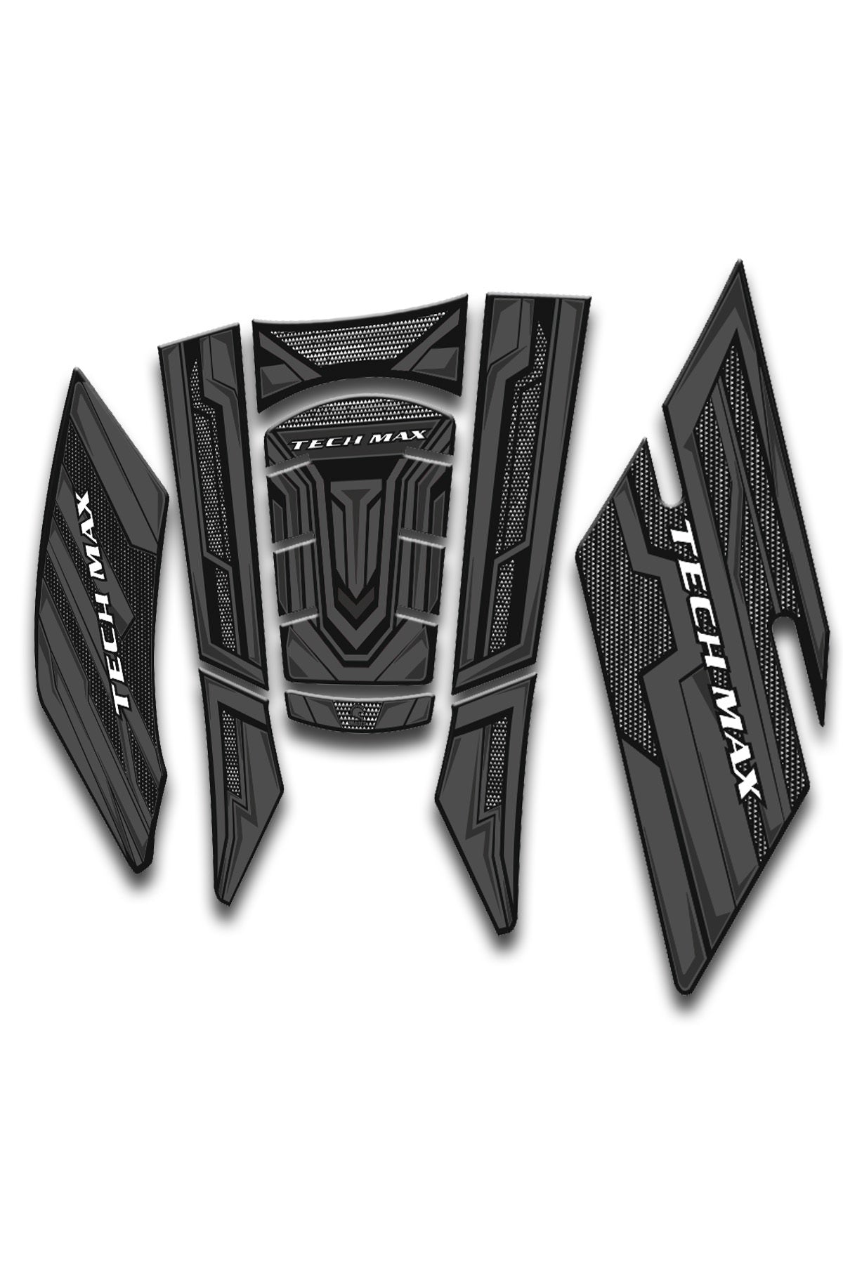 TECHMAX KARBON GRÝ TANK PAD SETÝ 2019-2022