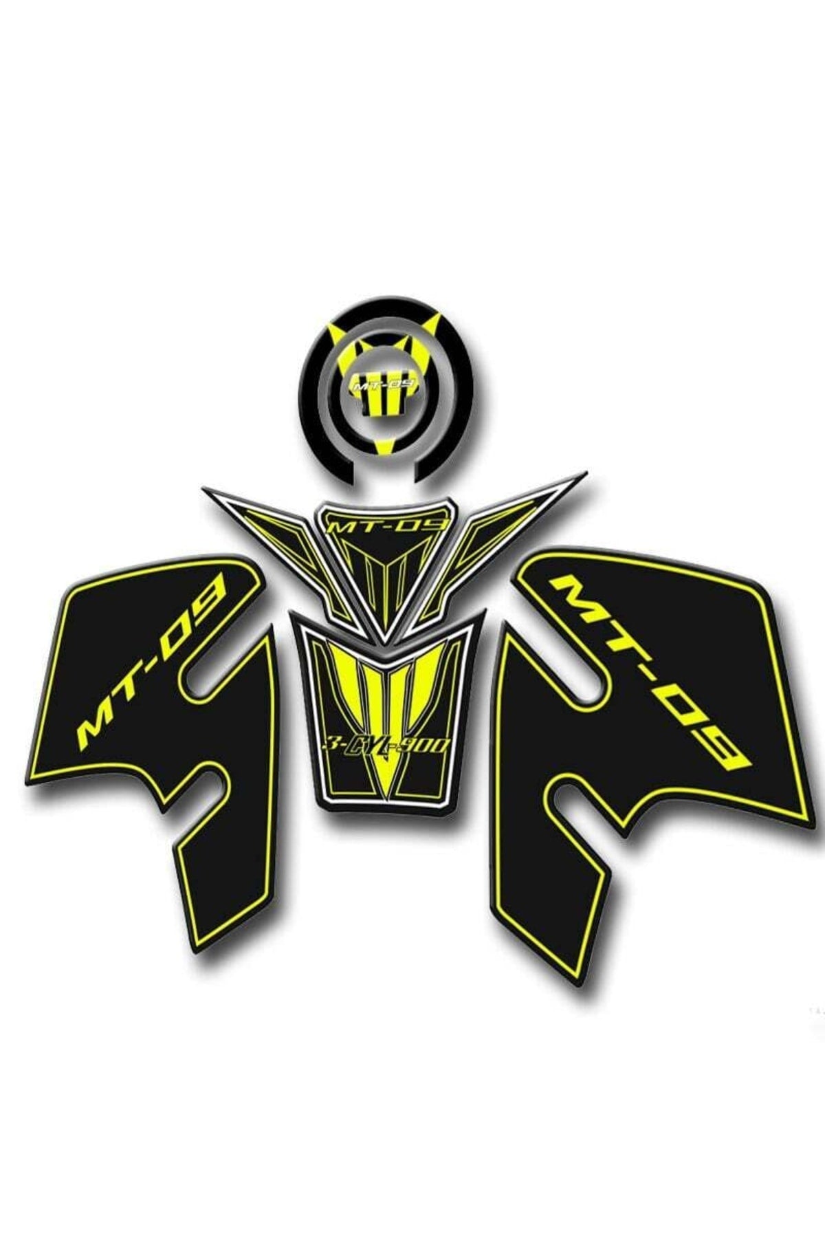 Mt09 Tank Uyumlu Pad Seti Nýghtflou