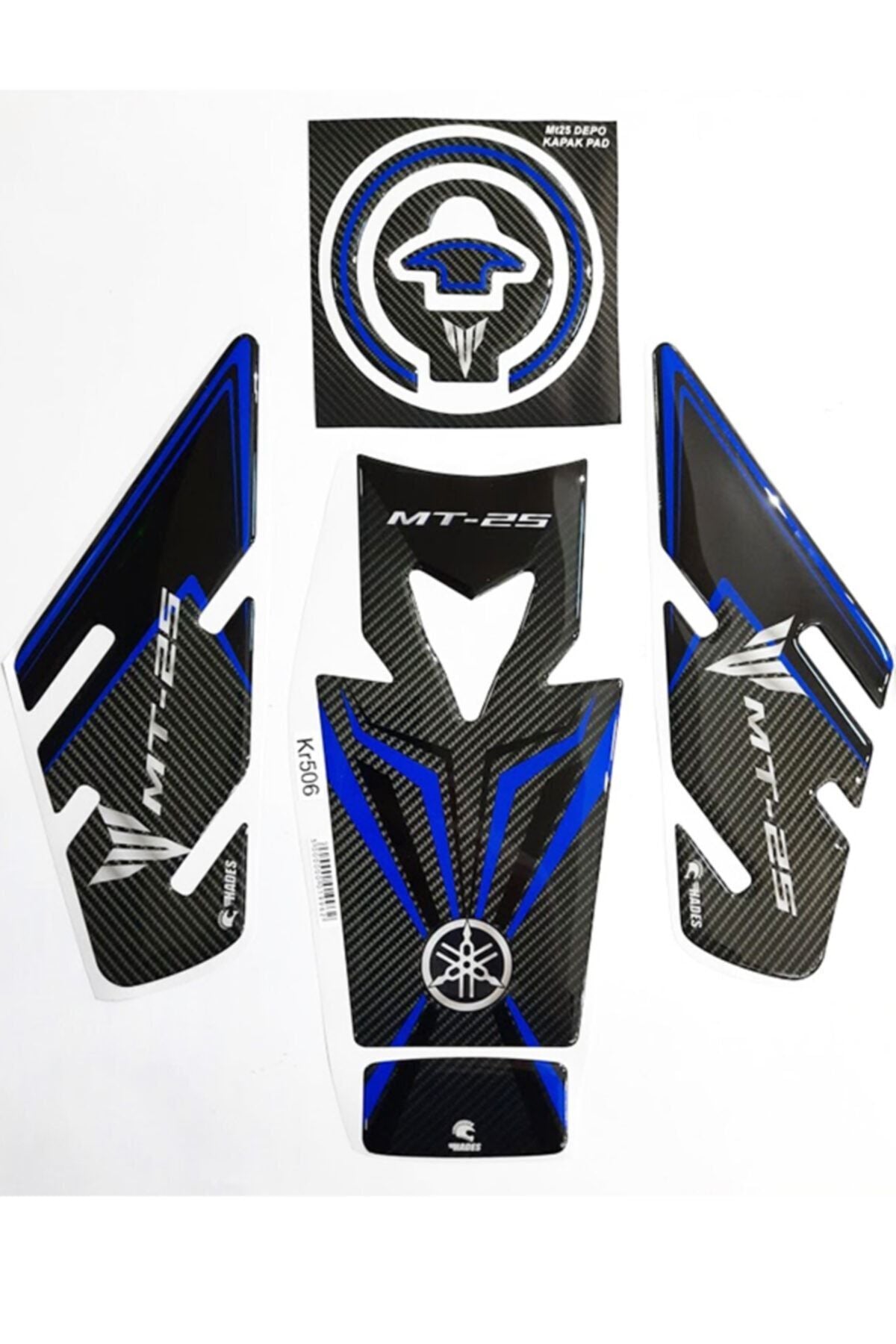 Mt25 Tank Pad Seti Karbon Mavi