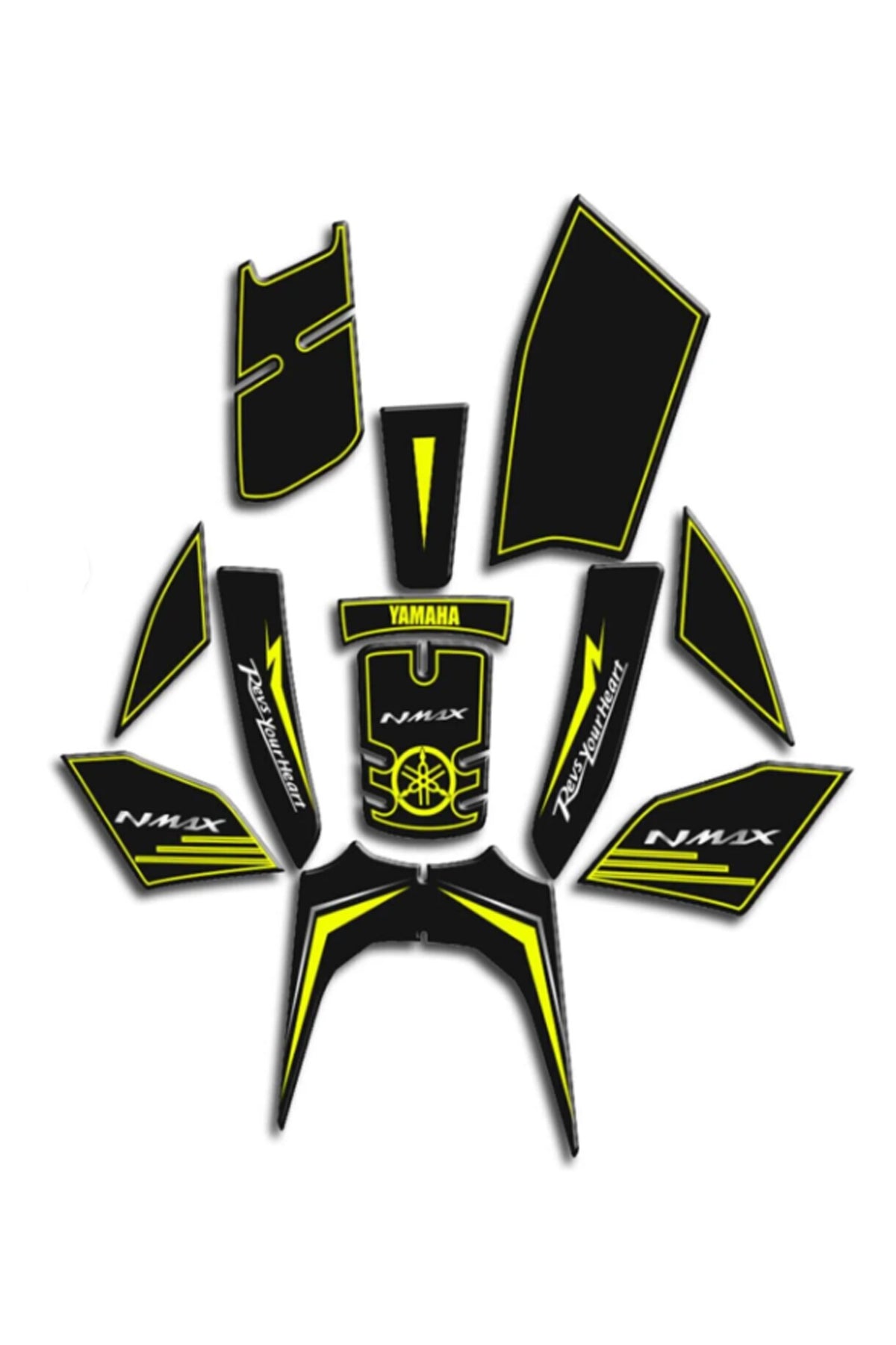 Nmax Tank Pad Seti 2021-24 Nightflou Uyumlu