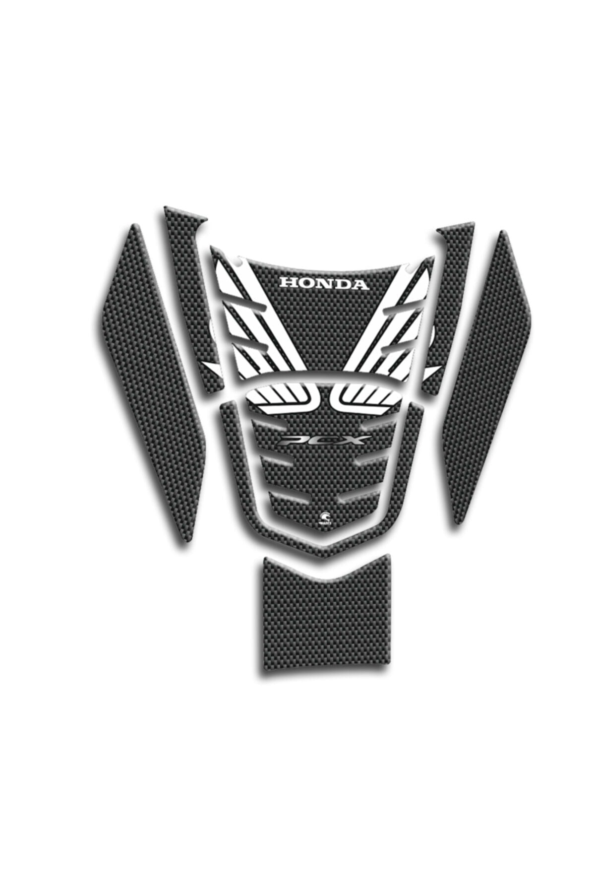 Pcx Tank Pad 2021 Karbon Beyaz