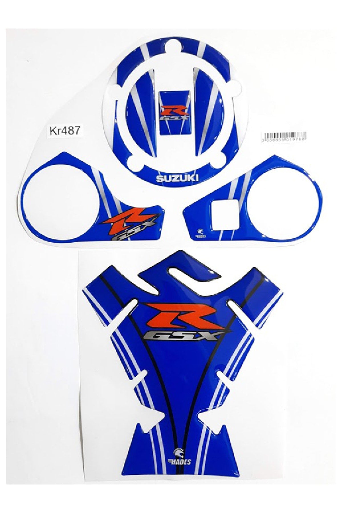 Gsxr 1000 2009-16 Mavi Gri