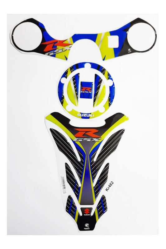 Gsxr600 Tank Pad Seti 6-15 Nýghtflou Mavi