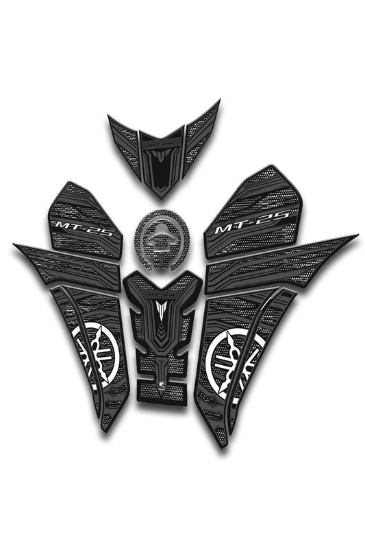 Mt25 2019-24 tank pad seti karbon gri