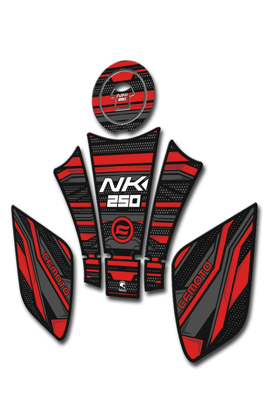 Nk250 Tank Pad Seti Karbon Kýrmýzý 2018-22