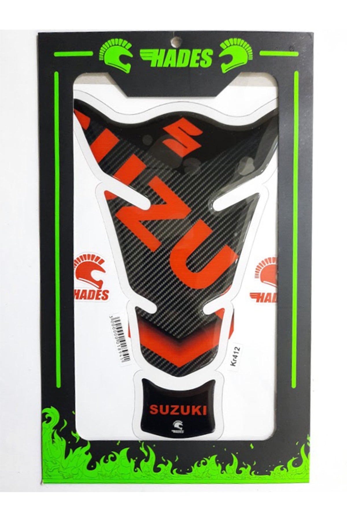 Suzuki Uyumlu Tank Pad Üniversal Karbon Kýrmýzý