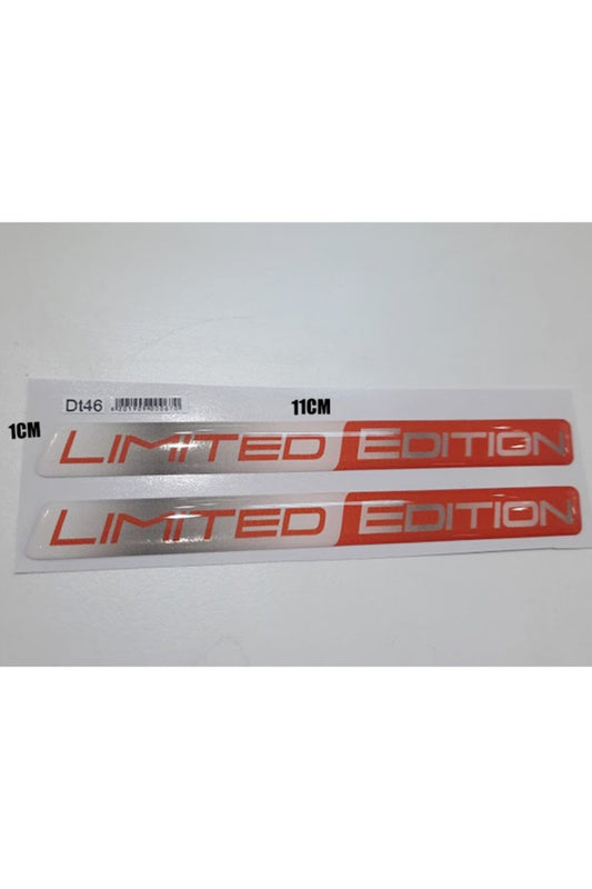 Limited Edition 3d Sticker Kırmızı