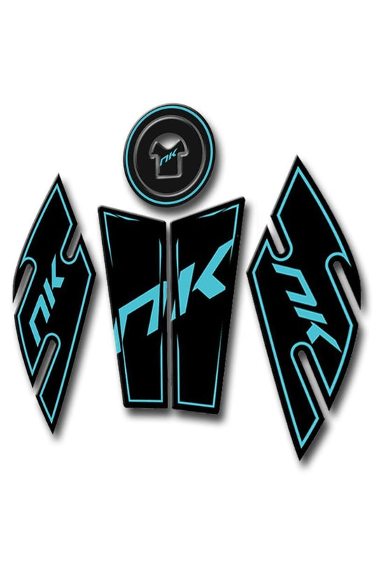 Cfmoto Nk150  Uyumlu Tank Pad Seti Siyah Turkuaz