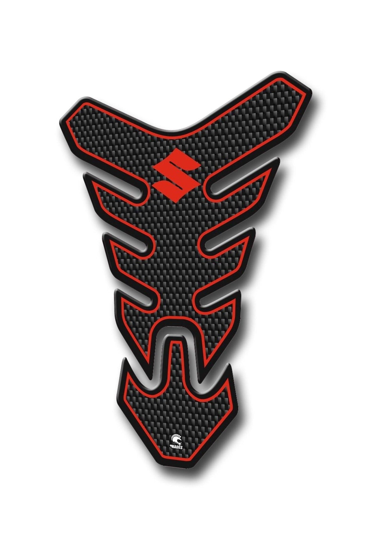 Suzuki Uyumlu Karbon Tank Pad Kýrmýzý