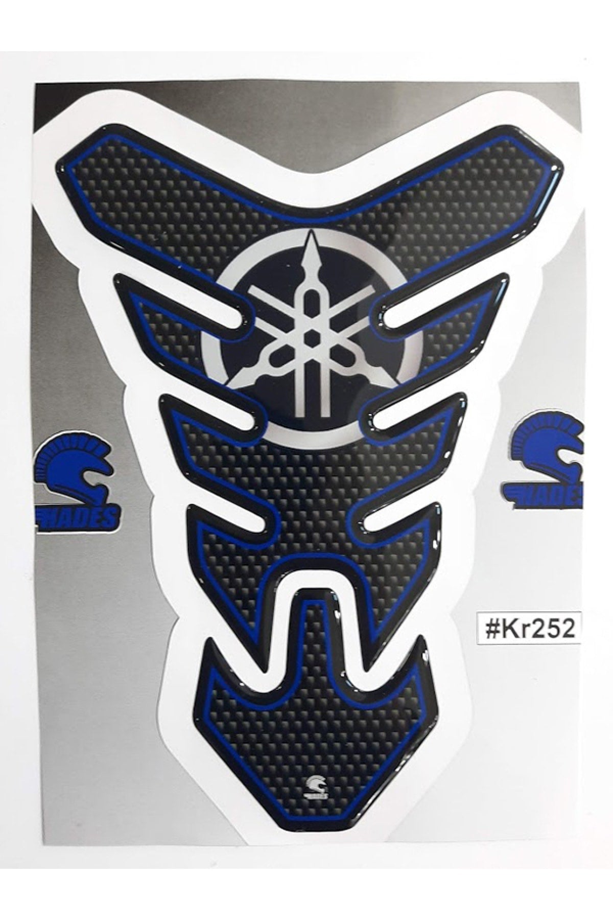 Yamaha Tank Pad Karbon Mavi