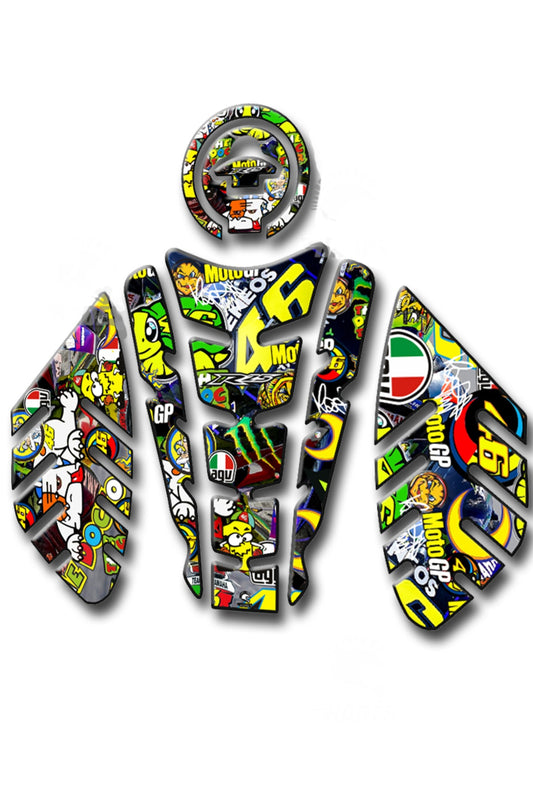 R25 2014-19 Tank Pad Seti Rossi Uyumlu