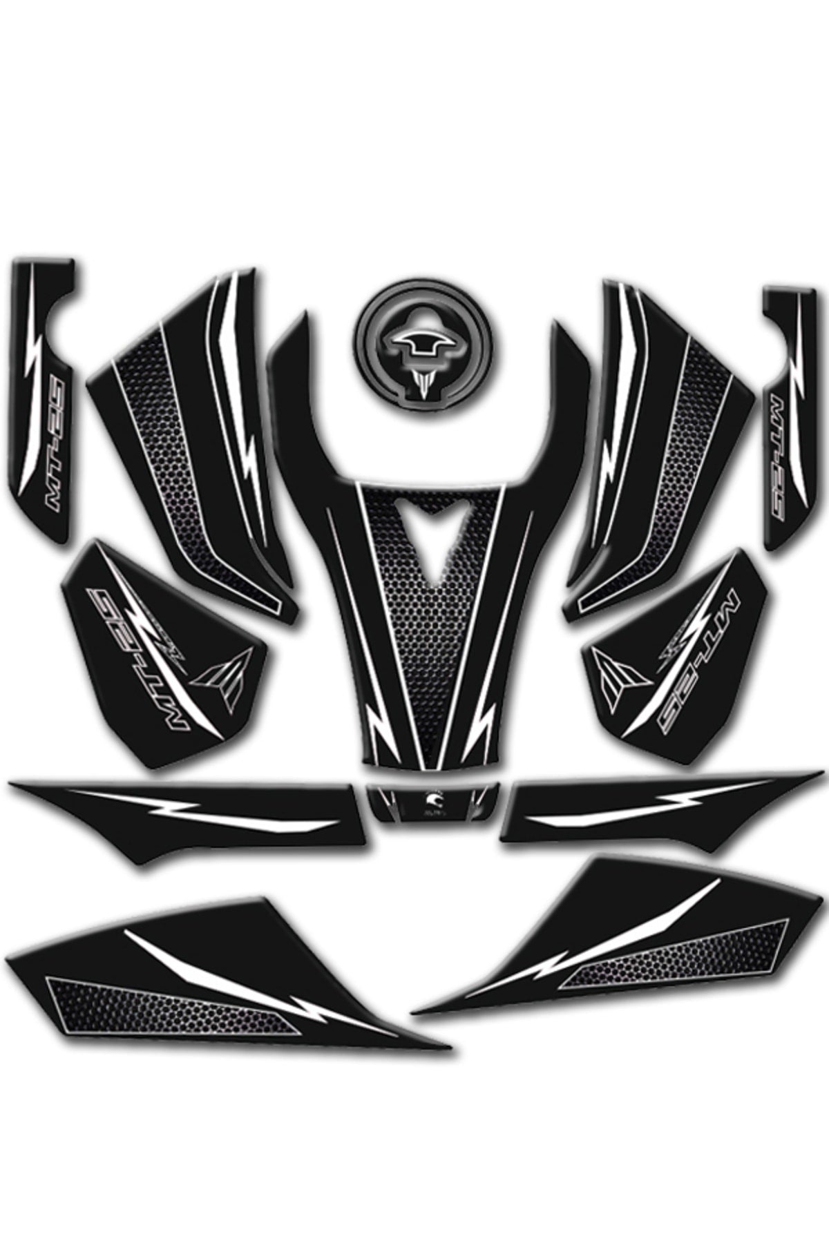 Mt25 Tank Pad Seti 2019-25 Uyumlu Beyaz