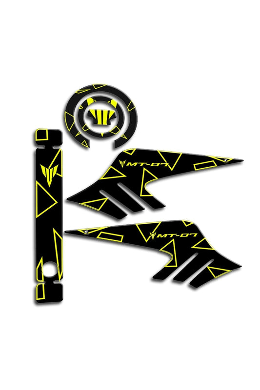 Mt07 2014-17 Nýghtflou Uyumlu Tank Pad Set