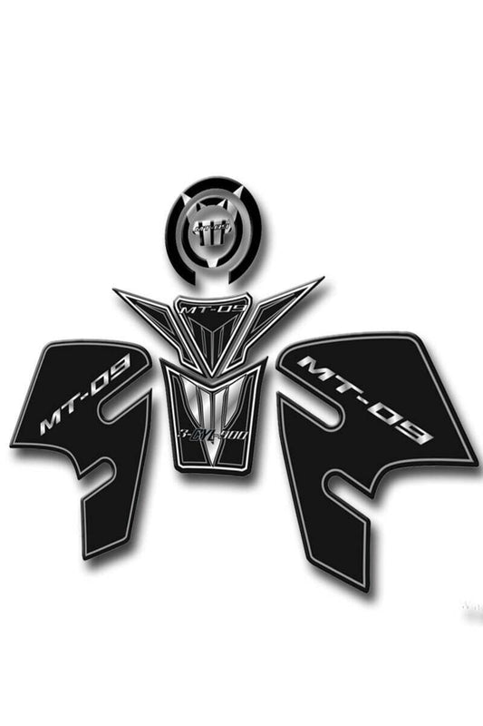 Mt09 Tank Pad Seti Metalik Gri