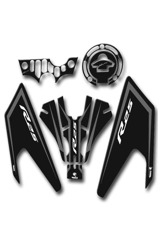 R25 Tank Pad Seti 2019-24 Gri Siyah