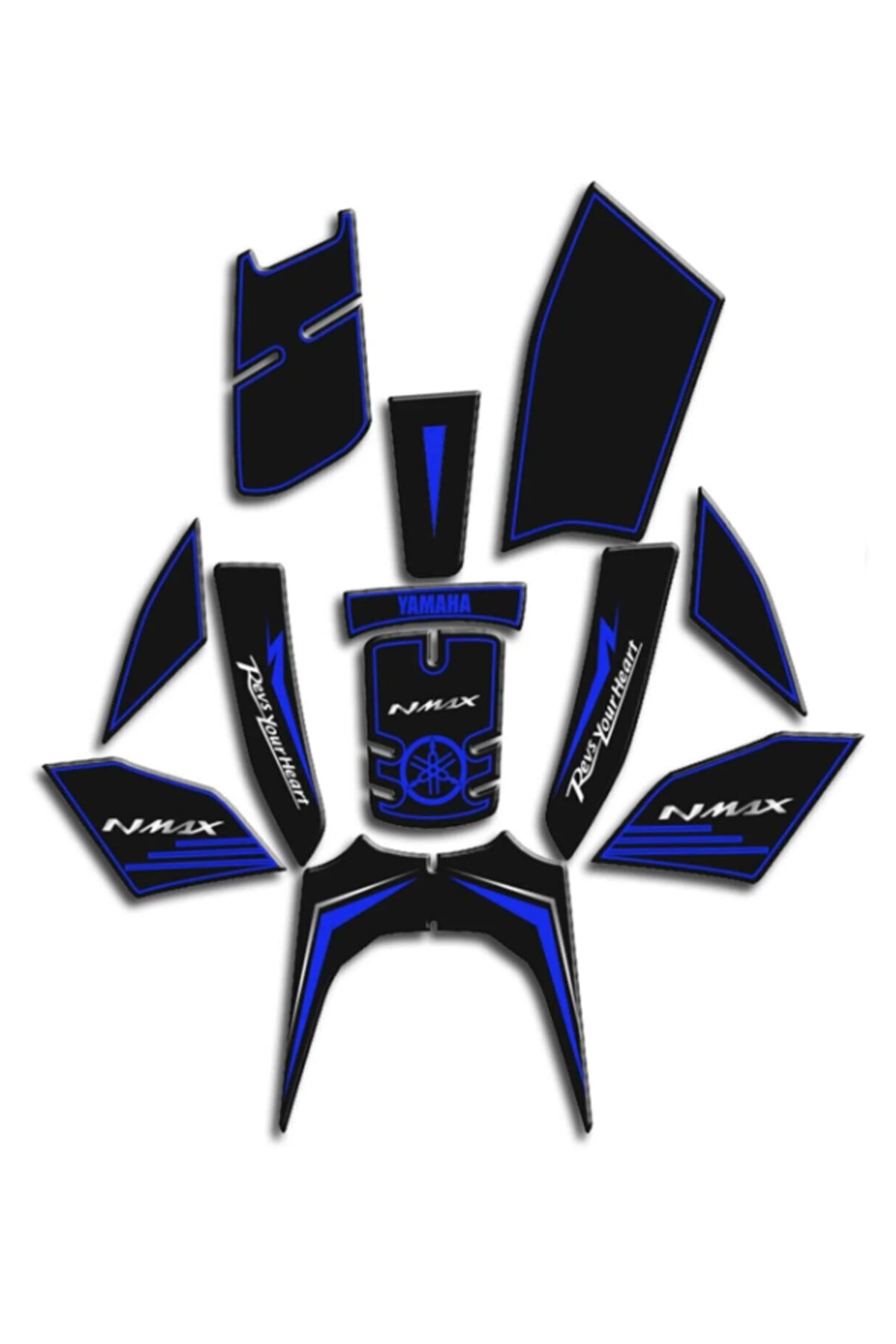 Nmax 2021 Tank Pad Seti Mavi Uyumlu